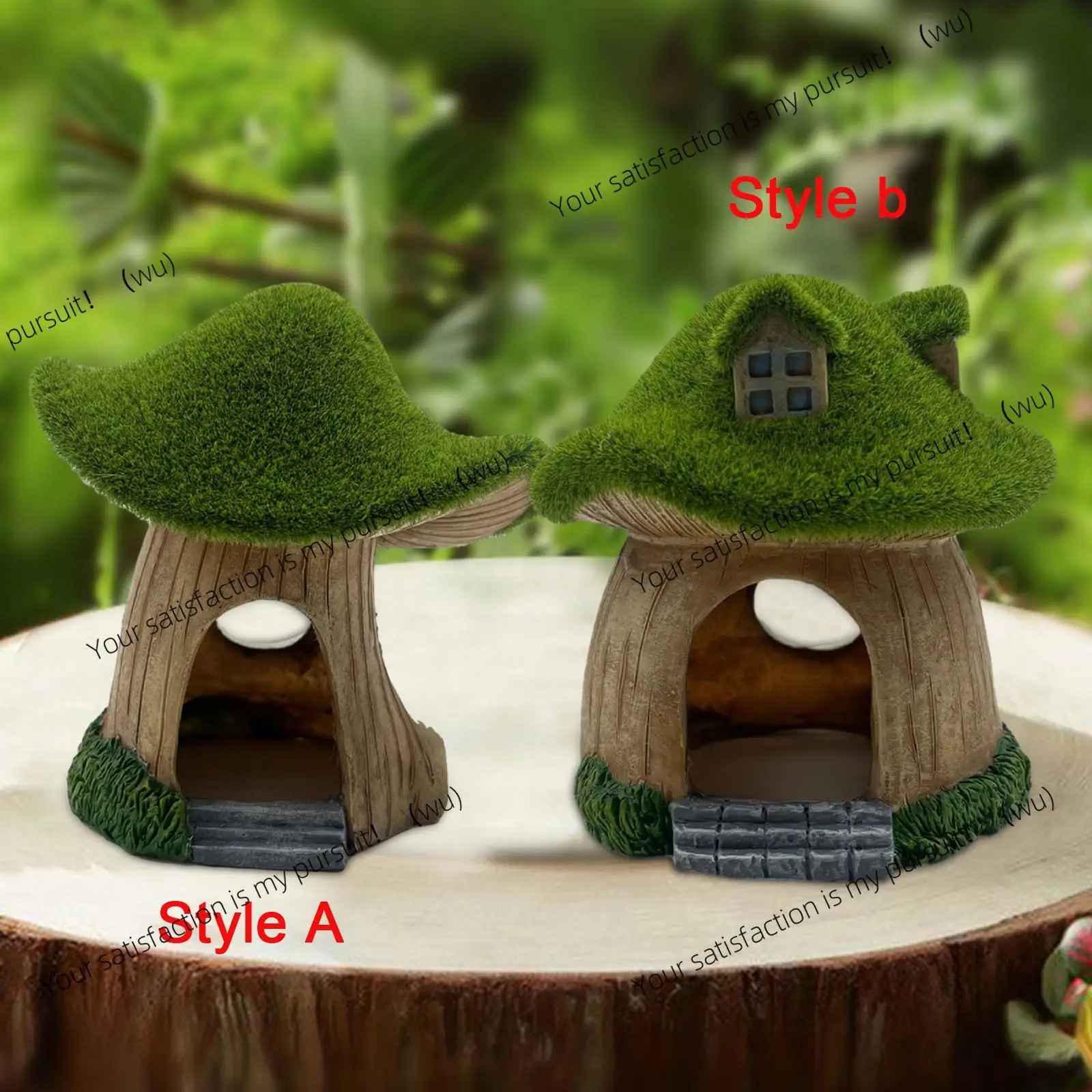 

Aquarium Mushroom House Spawning Cave Decor Landscape for Betta Table