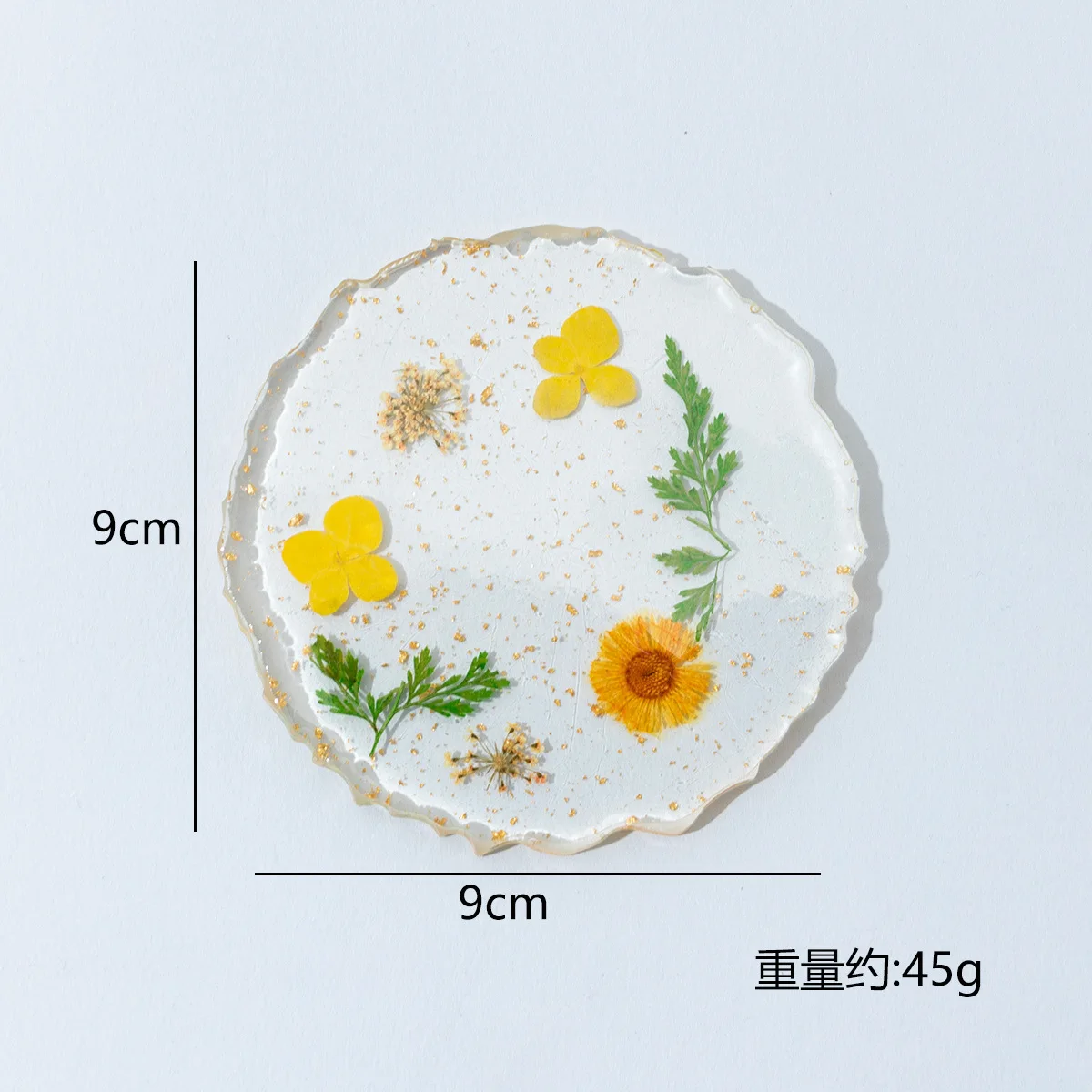 Palette de Nail Art en résine, support de vernis à ongles Gel à bord doré, plateau d'affichage de maquillage, outils de mélange de cosmétiques