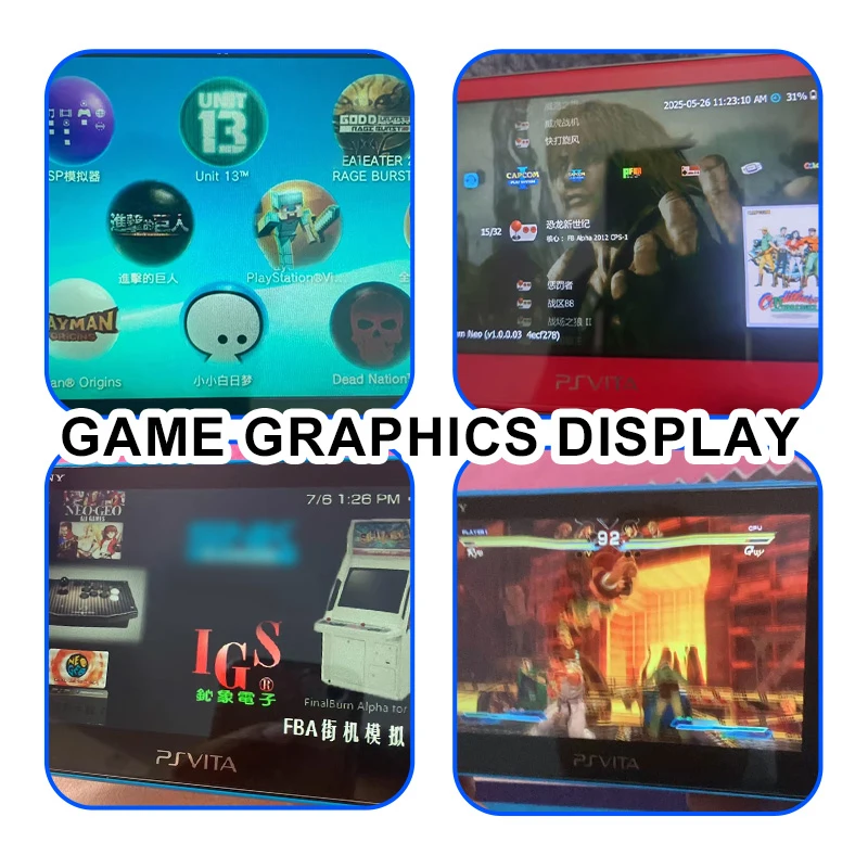 PSV Game TF-карта содержит эмулятор FBA lite, эмулятор PSP, тысячи игр