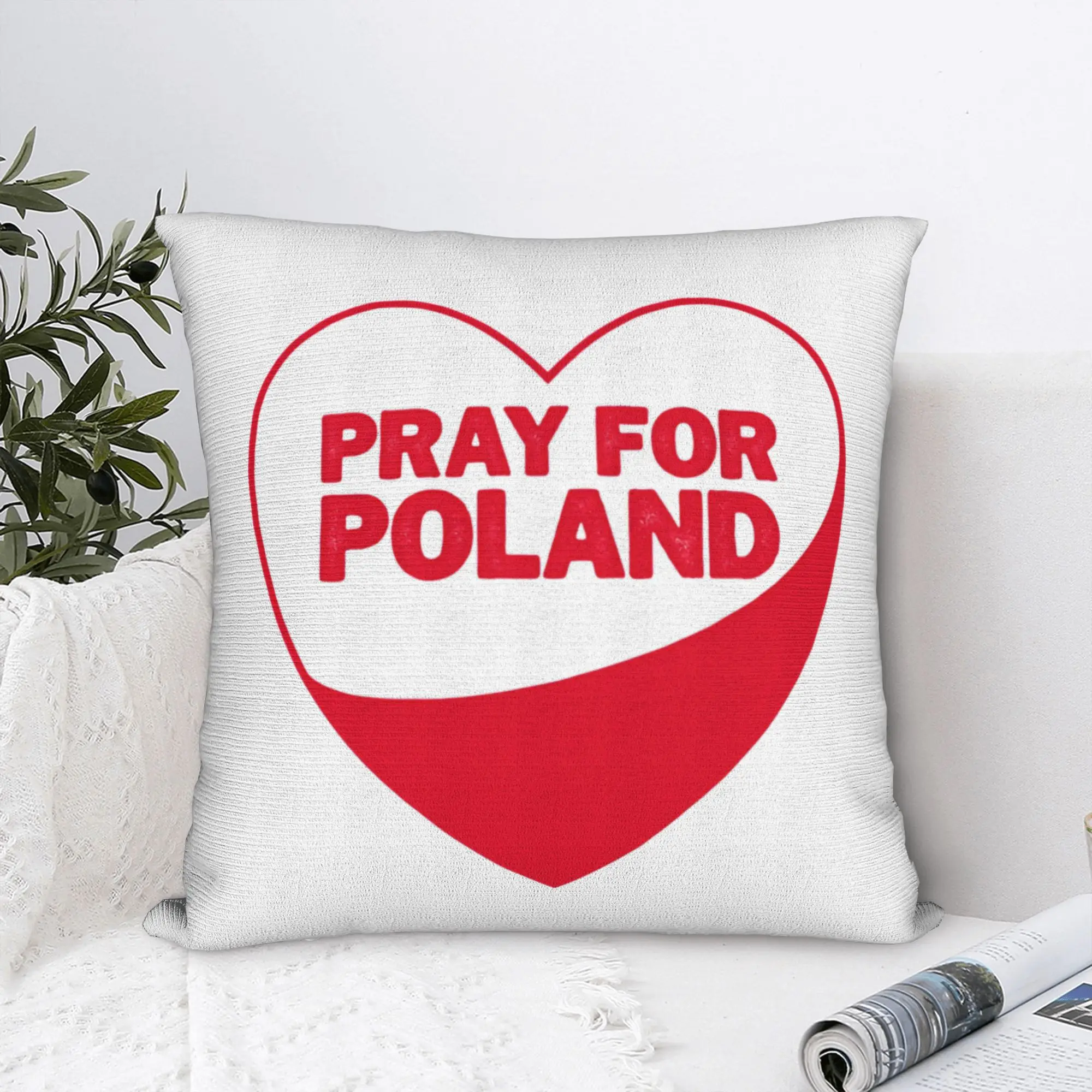 Polish Pride Be Like Poland Throw Pillow Cover Polyester Cushions for Sofa  , 45*45cm Pillowcase
