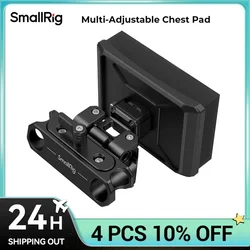 SmallRig Multi-Adjustable Chest Pad Mount Plate with Rod Clamp Load-reducing for Handheld Shooting 90ยฐ Rotation MD3183B