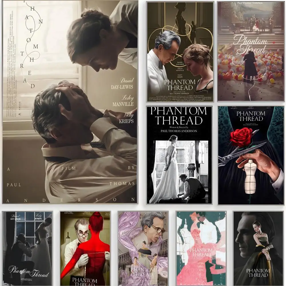 fashion drama p-phantom thread Poster Classic Wall Art  Home Decor  Peel and Stick Unframed