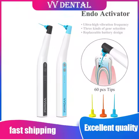 Endo Activator Sonic Endodontic Irrigator LED With 60 Pcs Tips Files Endodontics Cleaning Irrigating Dentistry Endoactivator