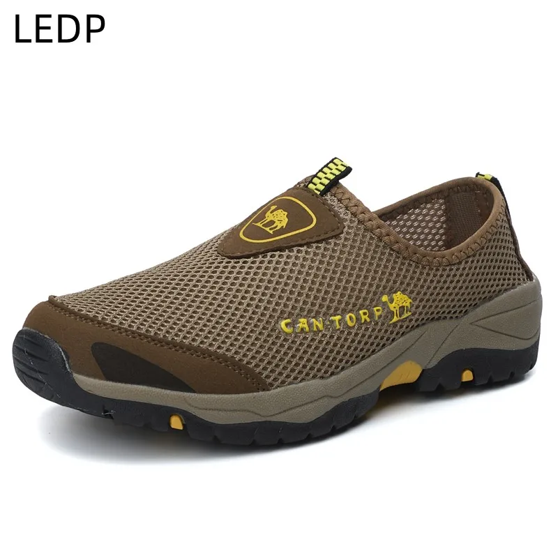 Men's Casual Shoes Wear-resistant Non-slip Fashion Breathable Round Toe Comfortable Outdoor Thick-soled Sports Shoes Large Size