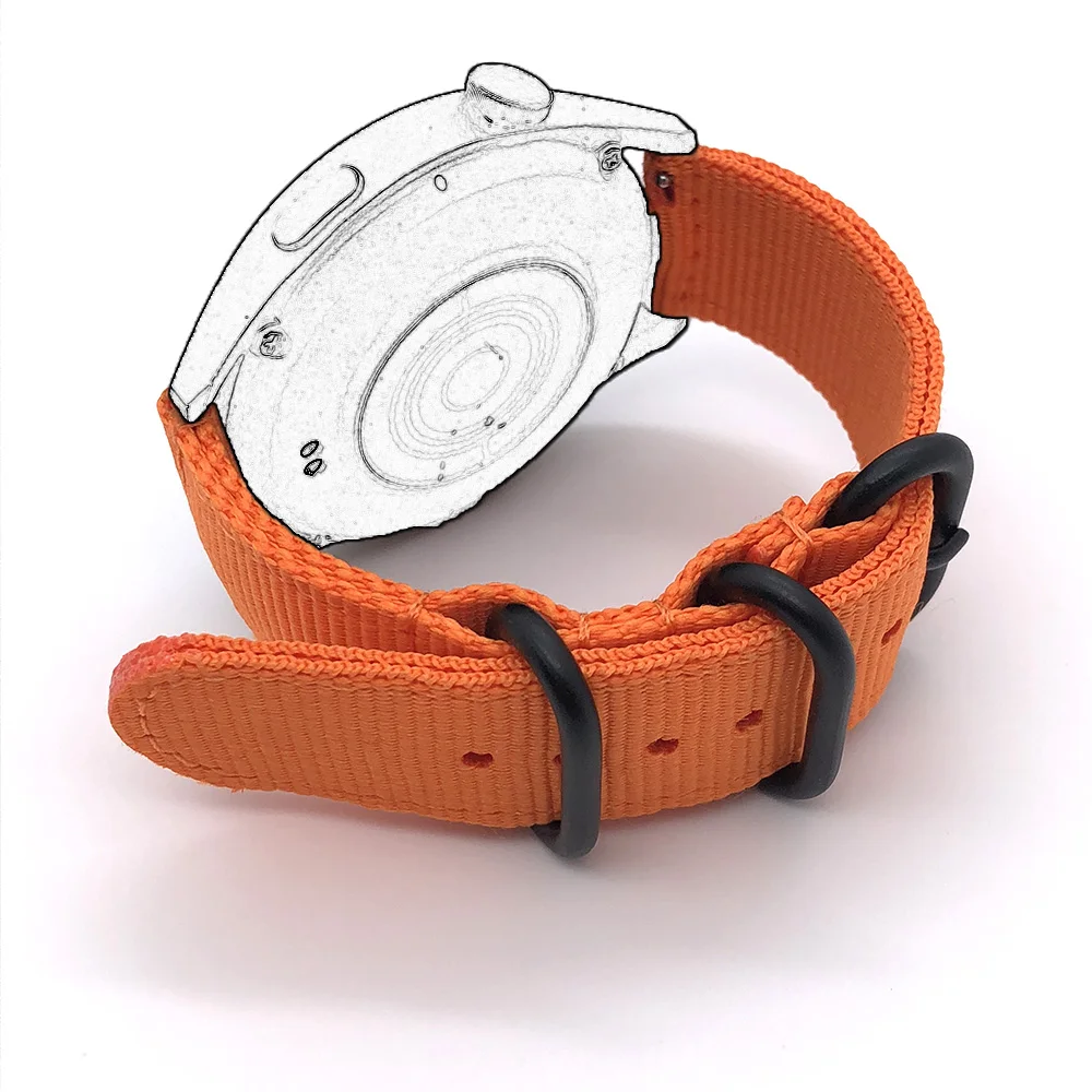 20 22 มม.สายนาฬิกาไนลอนสําหรับผู้เบิกทาง Garmin 570-42 มม.Venu Sq 2 สายคล้องคอ Forerunner 970 Venu 3 2 สายรัดข้อมือ