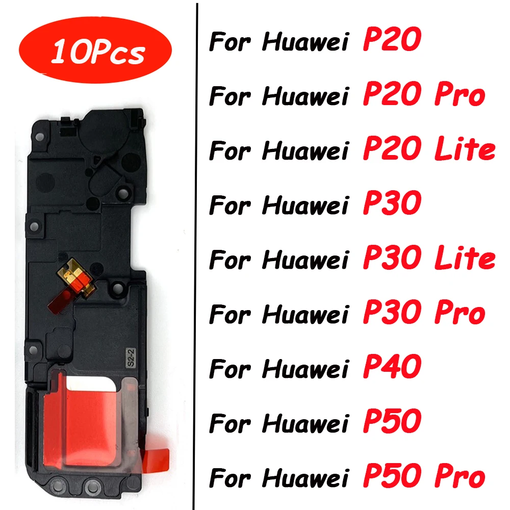 

10Pcs，For Huawei P20 P30 Pro P40 Lite E P50 Pro Loud Speaker Bottom Loudspeaker Sound Buzzer Ringer Flex Cable