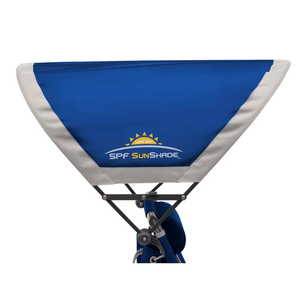 Silla plegable para acampar, muebles de exterior, muebles de Patio, sillas de playa, comodidad sedentaria, estética moderna, color azul