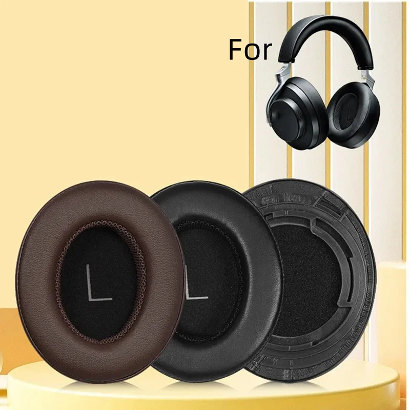 Par de almohadillas para auriculares Shure Aonic40 Aonic50 SRH1540, almohadillas para auriculares, espuma viscoelástica de cuero de proteína suave,