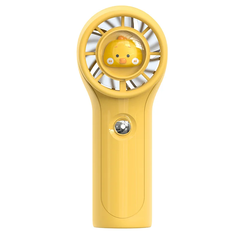 Handheld niedlicher Haustier niedlicher Ventilator USB-Aufladung Mini tragbarer kleiner Ventilator Desktop leiser großer Windventilator Luftkühler 3-Gang-Windgeschwindigkeit