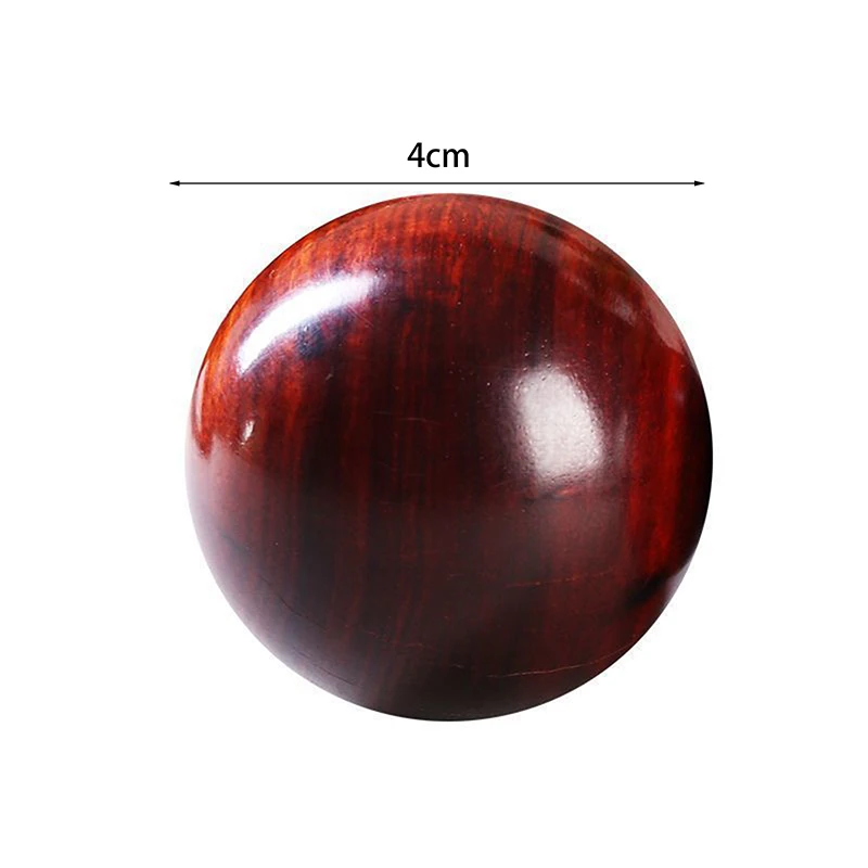 New Rosewood Baoding Balls New Chinese Hand Exercise Massage Stress Balls Antique Wooden Health Therapy For Rehabilitation Desk view 6