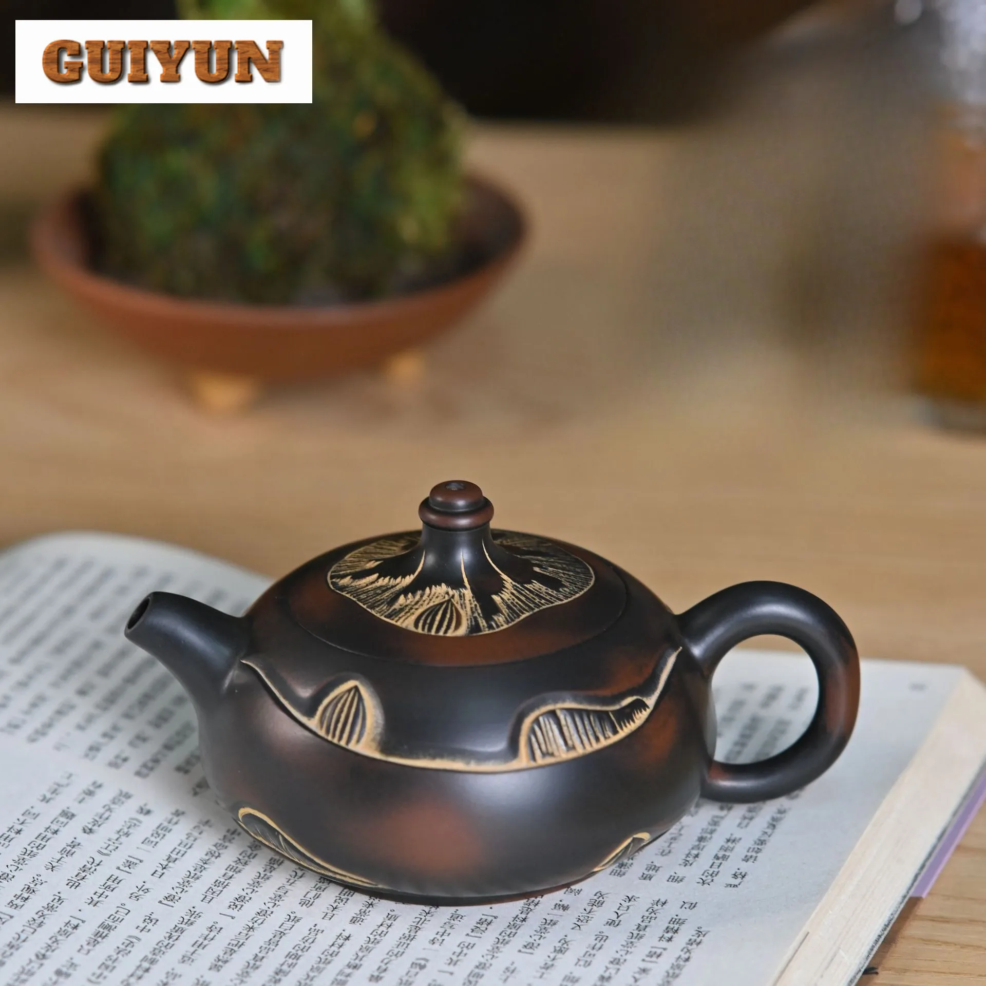 3 Sizes Retro Qinzhou Nixing Pottery Teapot Pure Handmade Purple Pottery Pot Raw Ore Mud Horse Hoof Pot Tea Maker Kettle Teaware