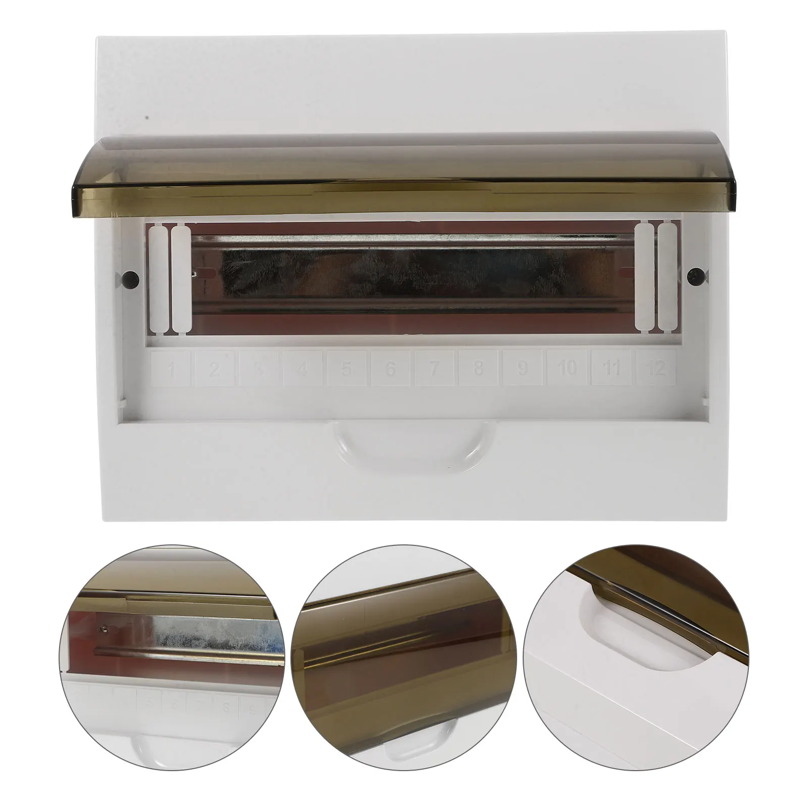 

Waterproof Electrical Distribution 12-Way Outdoor Weatherproof Power Case For Car Charging Station Circuit Cover Plastic