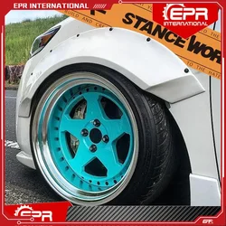 STANCEWORKZ Universal Fiberglass Fender Flare Pair 2pcs FRP Fiber Glass Wheel Arch Cover For S2000 R32 R33 R34 GTS GTT MX5 Miata