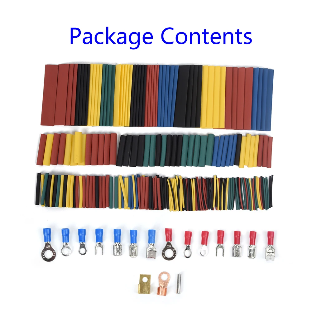 678PCS Wiring Terminal Kit with 17 Styles of Crimp Connectors and 328pcs Heat Shrink Tubing for Automotive Electrical Systems