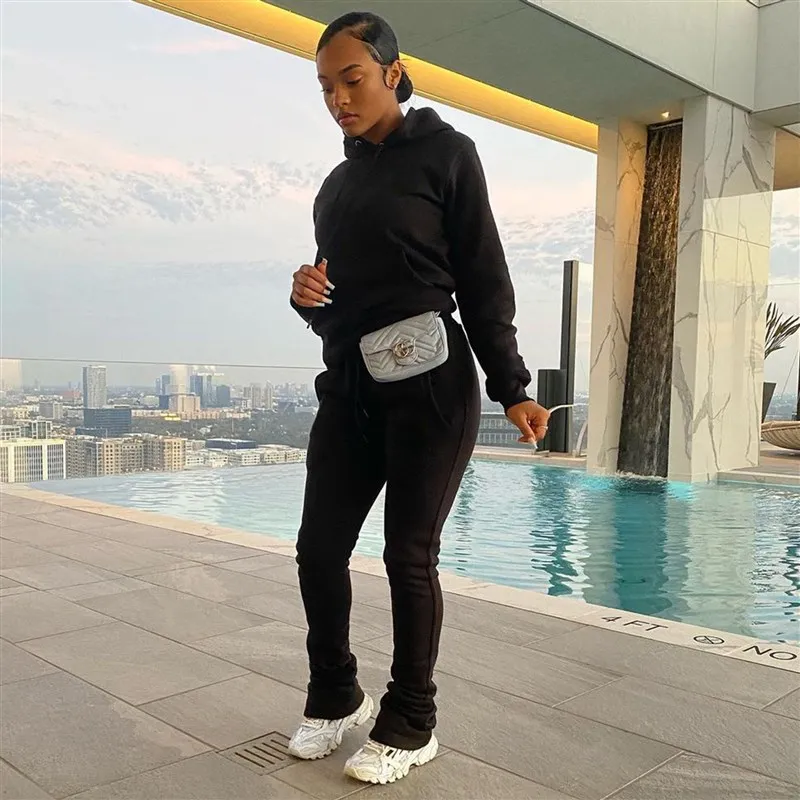 

Faionable Womens Hoodie Sweatirt Dstring Staed 2025 Sle Long Sve Satin Material Ciwalk Country Versatile Dr