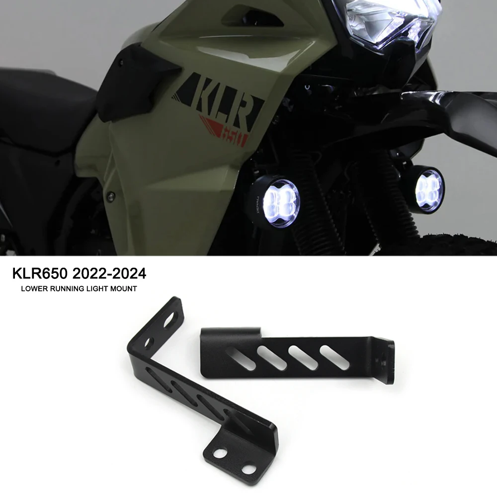 

Для Kawasaki KLR650 KLR 650 2022-2024 новый мотоцикл нижние ходовые огни крепление аксессуары вспомогательный держатель фонарей поддержка