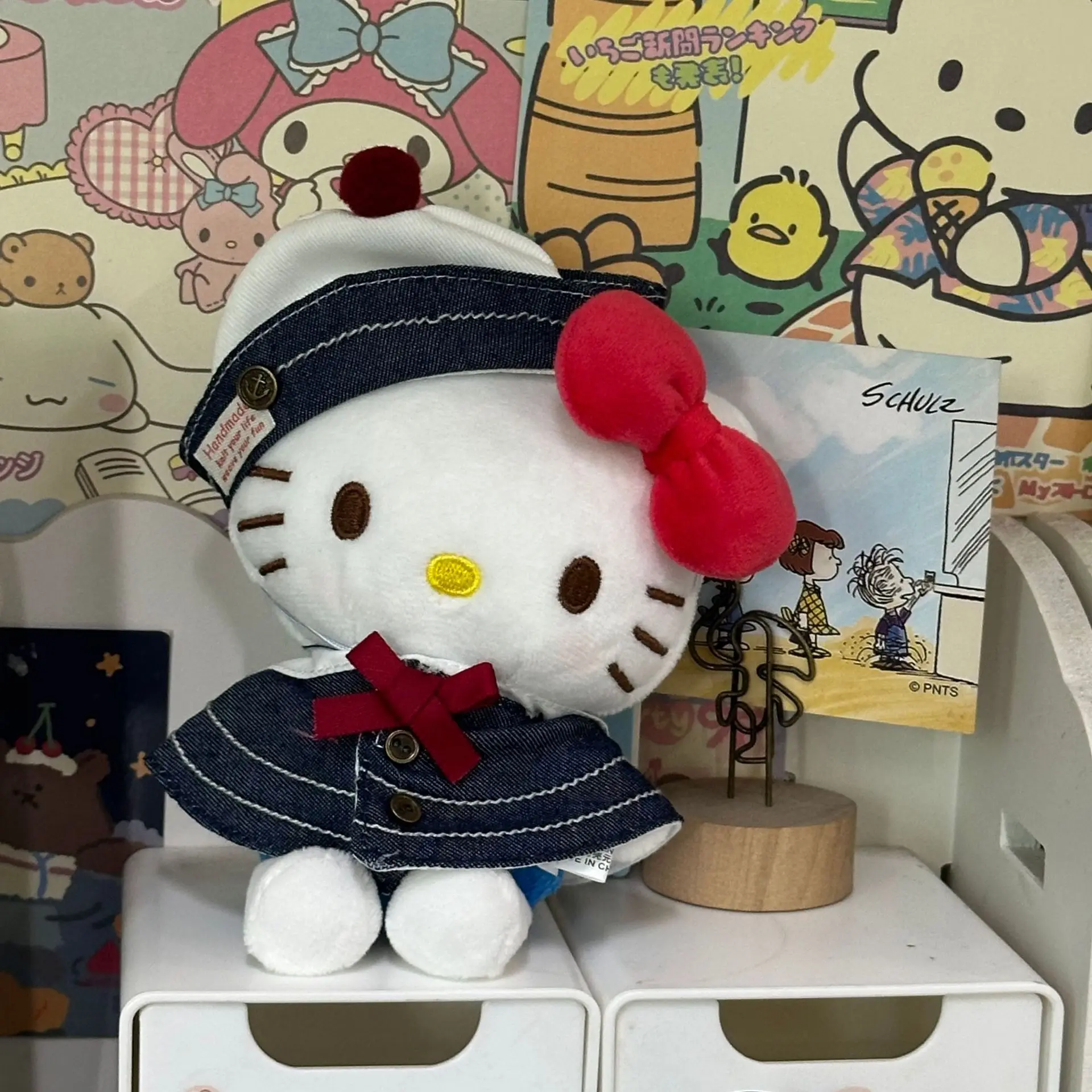 Hello Kitty Maiden – jouet en peluche de la marine, poupée en peluche, Animal en peluche doux, cadeau pour enfants