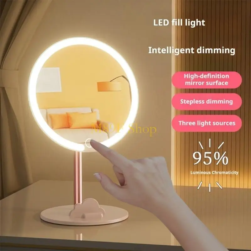 M89F Multiuse Beauty Mirror Featuring Variable Light Modes USB C Power Long Life Battery