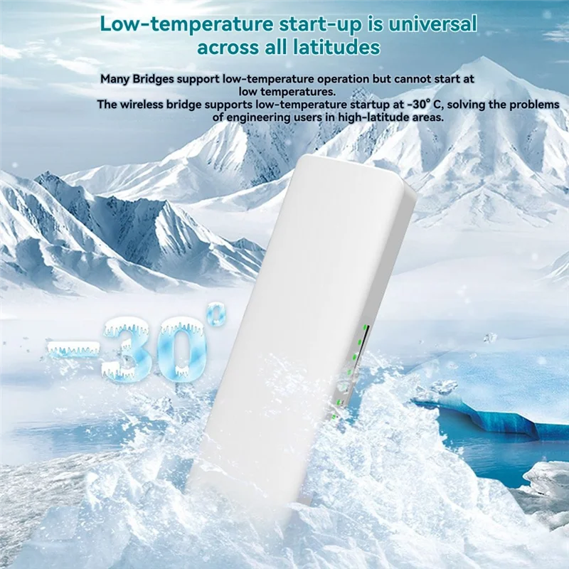 AA08-Wifi Bridge WIFI Signal Extender  Outdoor 3-5KM Long Rang Network Monitoring EU Plug