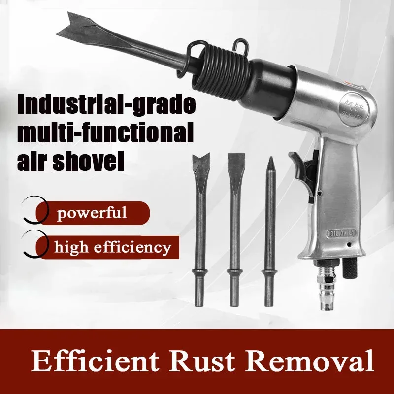 Industrial pneumatic derusting shovel, multi-functional powerful shovel, impact type air shovel, multi-functional tool