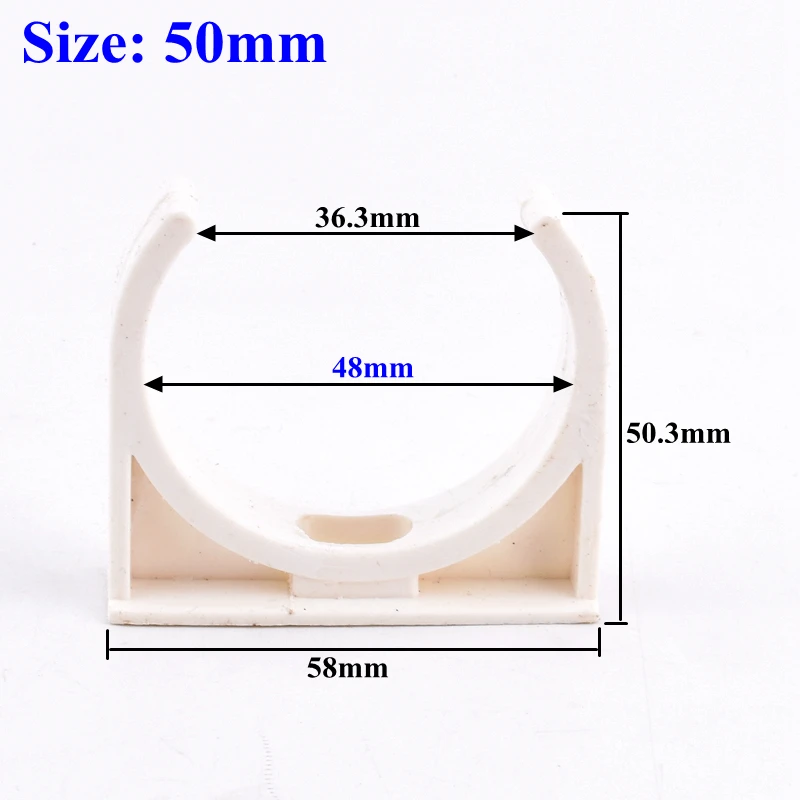 2 ~ 50 sztuk 20 ~ 50mm biały rura PVC zacisk zaopatrzenia w wodę nawadnianie ogrodu rura wodna klip akwarium Adapter rury chcesz naprawić wspólne