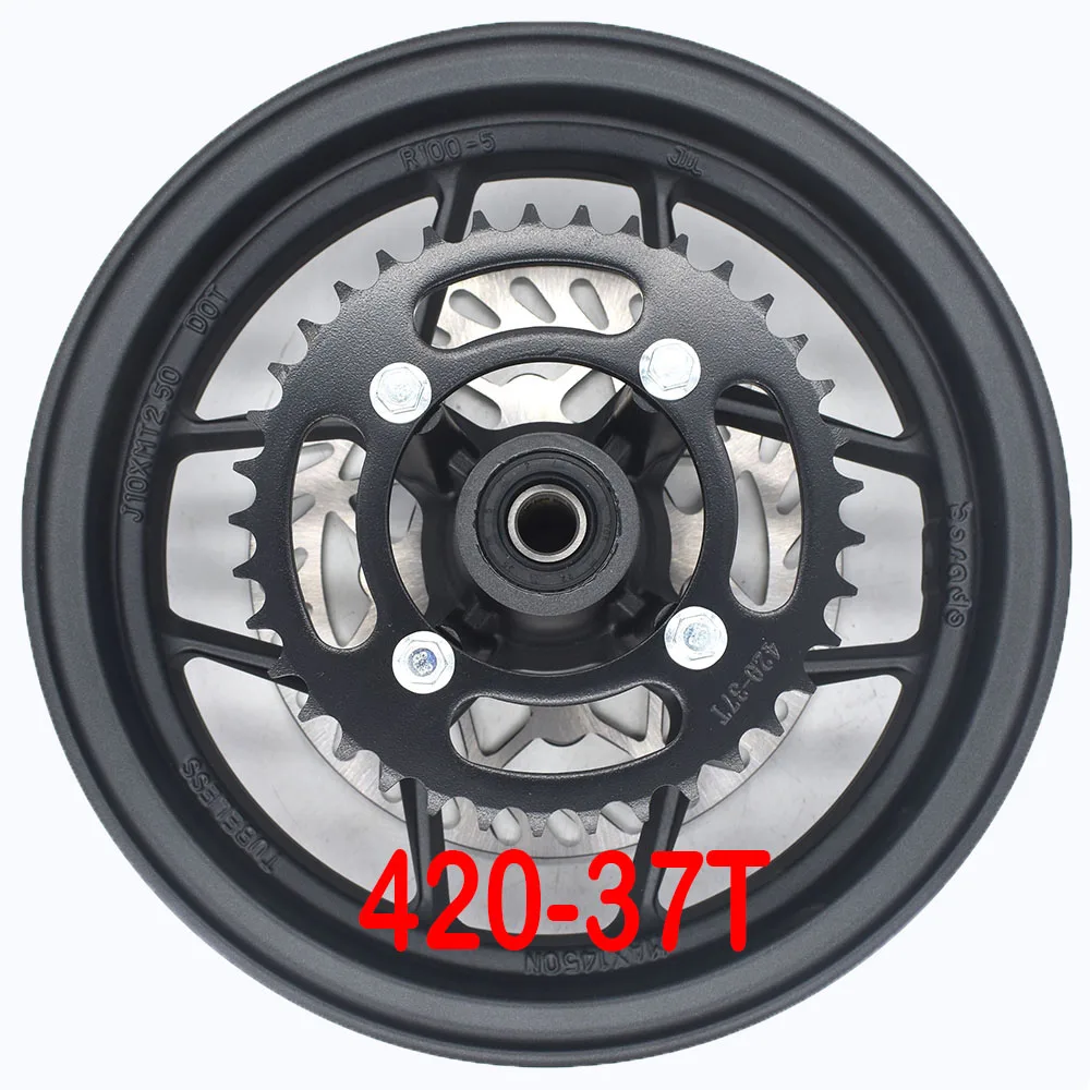 10inch Front And Rear Rims With Brake disc Plate 190MM and Sprocket #420 For Dirt Pit Bike Refitting Racing Bike Wheels