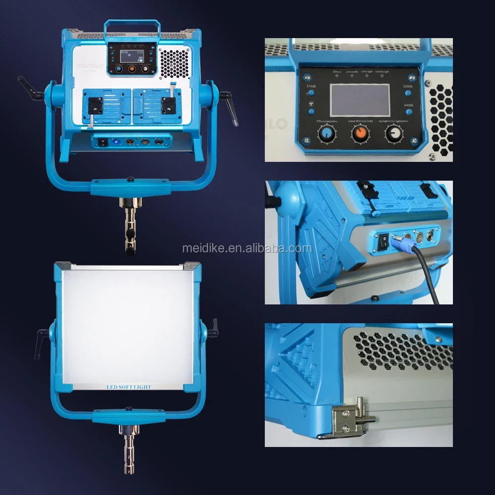 طقم إضاءة التصوير الفوتوغرافي الاحترافي للصوت والفيديو ضوء الاستوديو AI-2000C مجموعة إضاءة LED للتحكم في الهاتف المحمول لإطلاق النار في الاستوديو