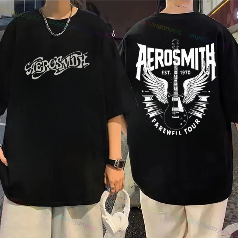 Aerosmith- Dream on Cat Rock Mens Band T-Shirt Fashion New Short Sleeve O Neck Tee Camisetas Hombre Women Top