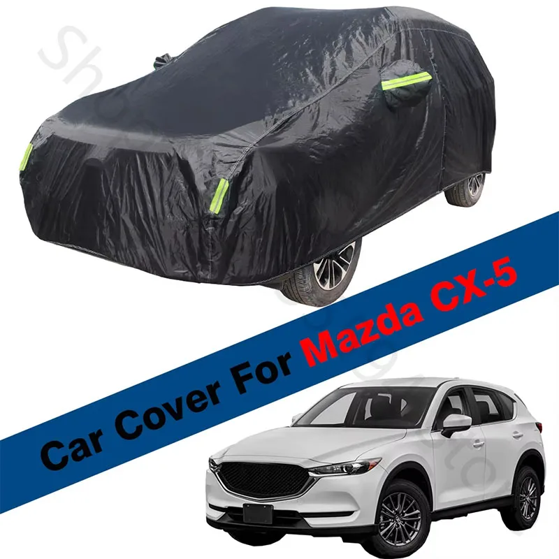 

Full Car Cover SUV Outdoor Sun Shade Anti-UV Snow Rain Dust Resistant Waterproof Cover For Mazda CX-5 CX5