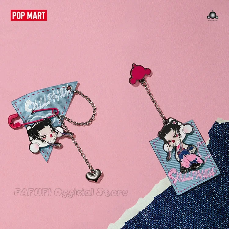 POPMART SKULLPANDA CHEERS TO MYSELF Series Badge Ornament Blind Box Guess Bag Cute Anime Figure Ornaments Gift Collection