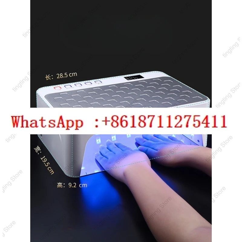 

Power storage led quick-drying high-power non-black finger nail polish glue phototherapy baking lamp for nail salons
