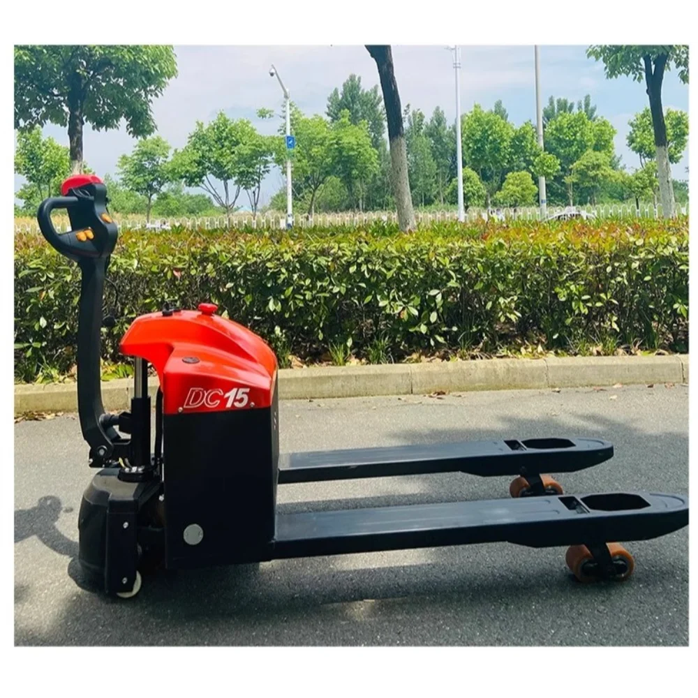 Fully electric transport hydraulic pallet forklift trailer