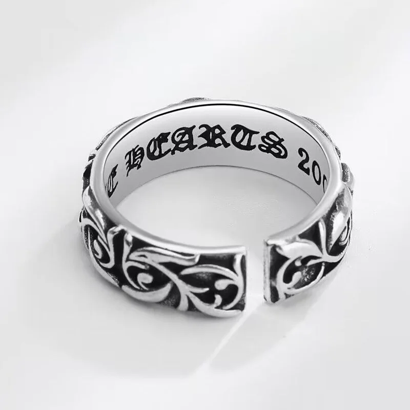 1 قطعة خواتم باجو أوم للرجال الشكل الفقرة Hombres مجوهرات خمر Y2k Anel الشرير القوطية زوجين حلقة قابل للتعديل Nuevo En Anill