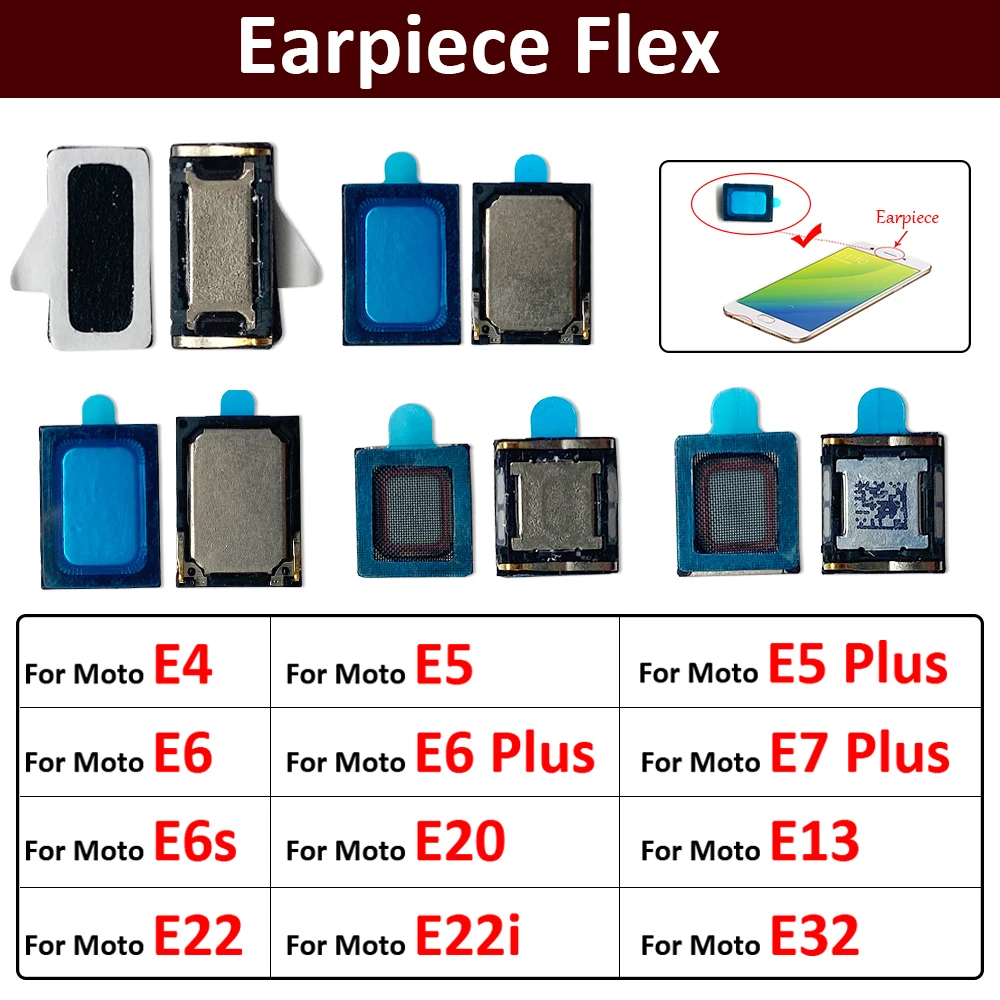 

Новый наушник, звук, верхний динамик, приемник для Motorola Moto E4 E5 E6 E6s E7 Plus E13 E20 E22 E22i E32