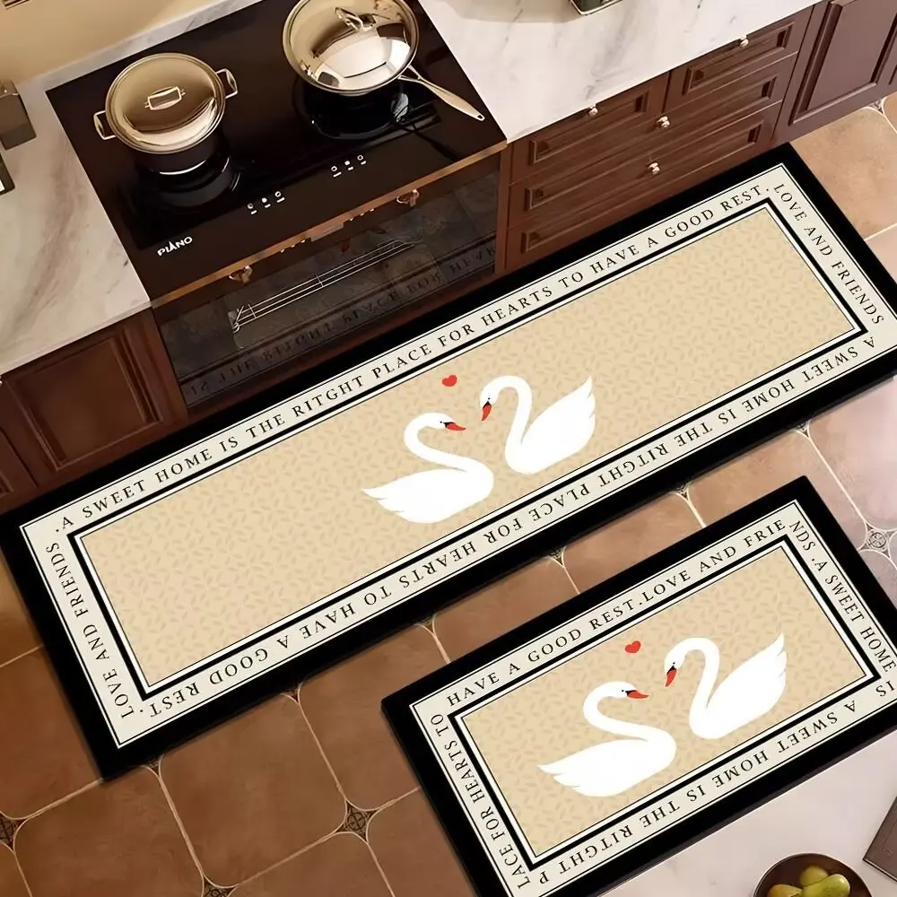VIKAMA Water-Repellent Kitchen Carpet With Luxurious Style Durable And Slip-Resistant Perfect For Entrance Area Home Decoration