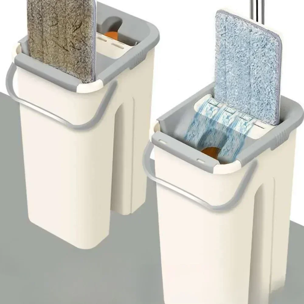 Cleaning Rotary Mop Flat Mop Mop Bucket Set Replaceable Mop Cleaning Tool Scraper Rotary Mop Cleaning Floor Cleaning