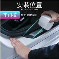 Car door sill transparent film protector for BMW 4 3 2 1 series E39 F30 F20 F32 X1 F48 F45