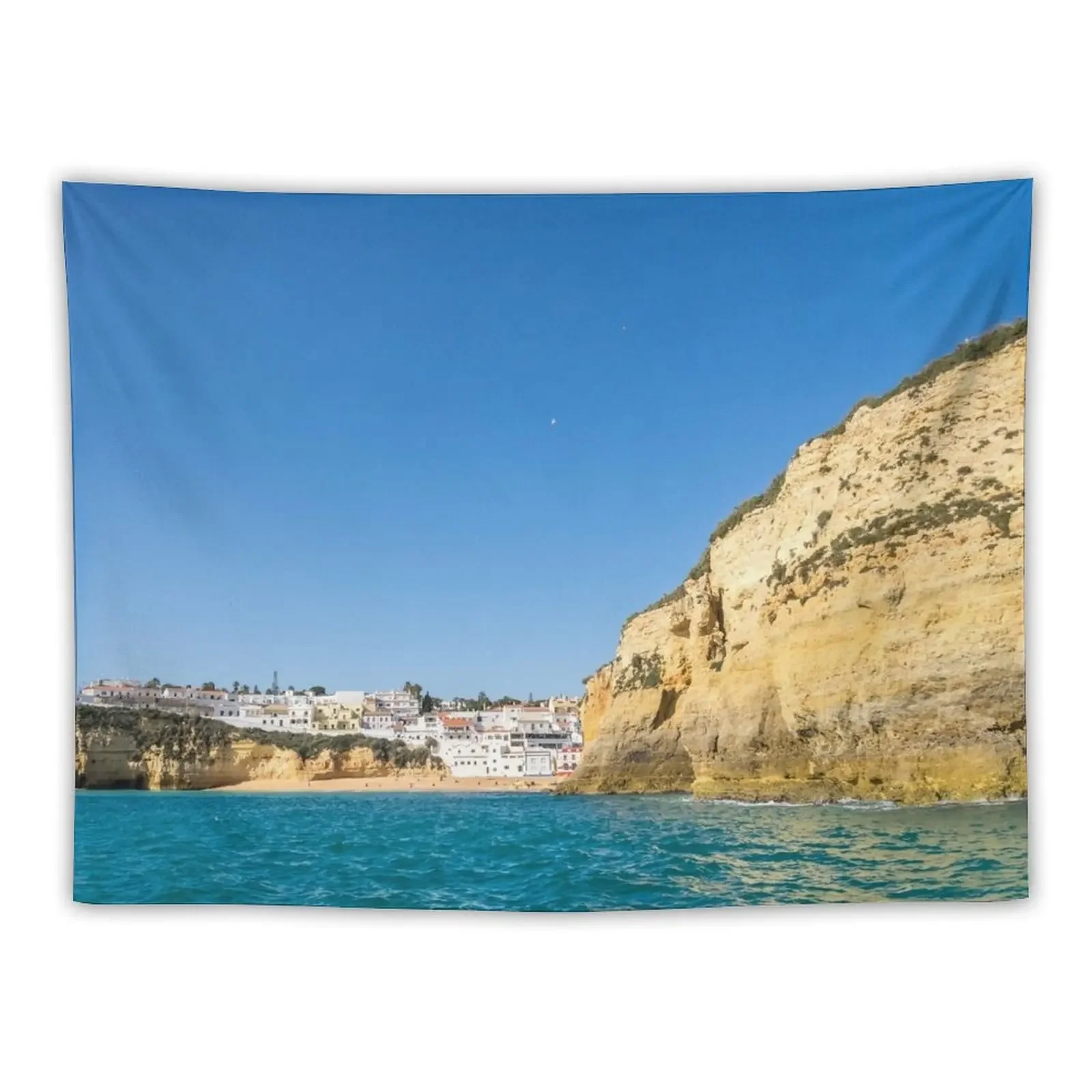 Boating off the Coast of Carvoeiro - Because You Need a Vacation in the Sun Tapestry Bedroom Decorations Tapestry