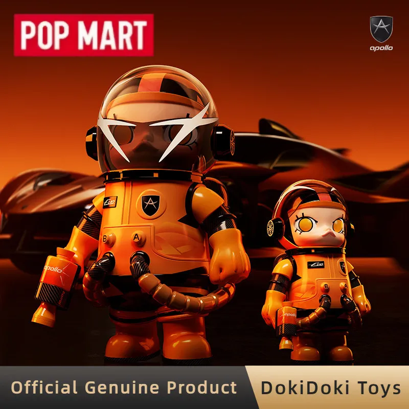 

POPMART Mega Space Molly 400% Apollo Figure Home Decoration Ornament Model Toys Collect Anime Figure Doll Gift For Girl
