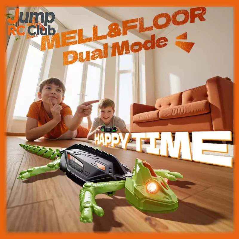 New RC Wall Climbing Chameleon Lizard Realistic Crawling Gecko Animal Remote Control Car Kids Toy for Boys Girls Interactive Fun
