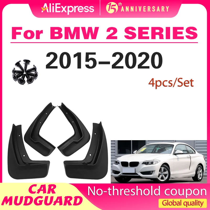 

Mud flaps for BMW 2 series F45 F46 mudguards fenders mud flap splash guards car fender accessories auto styline Front rear 4 PCS