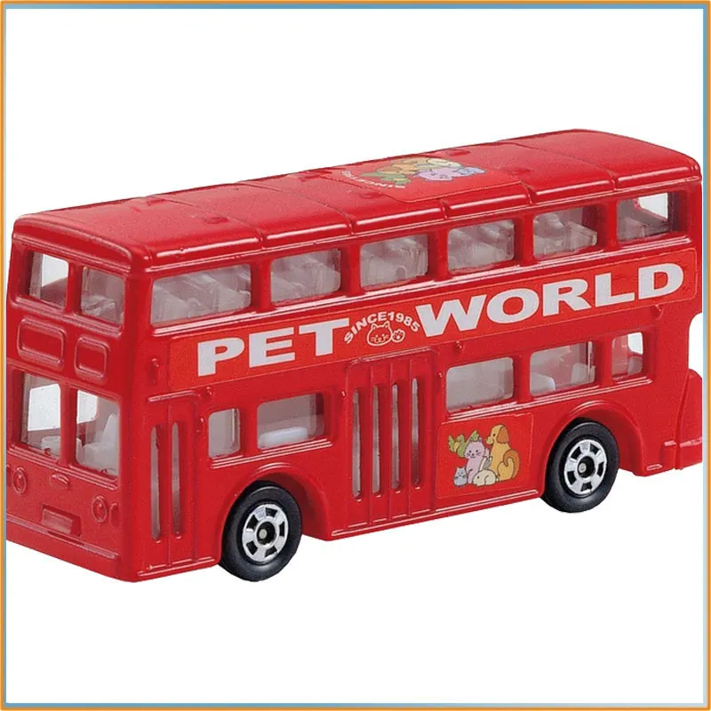 Genuine Tomica No.95 Realistic Die-Cast Mini Car Model,  London Sightseeing Tour Bus Car Model Toy Gift