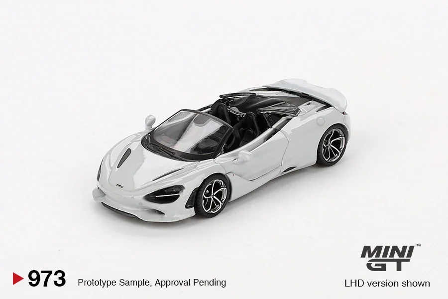 MINIGT 1:64 McLaren 750S Spider Cirrus Grijs MGT00973-CH Auto Legering Speelgoed Motorvoertuig Diecast Metalen Model voor Kinderen