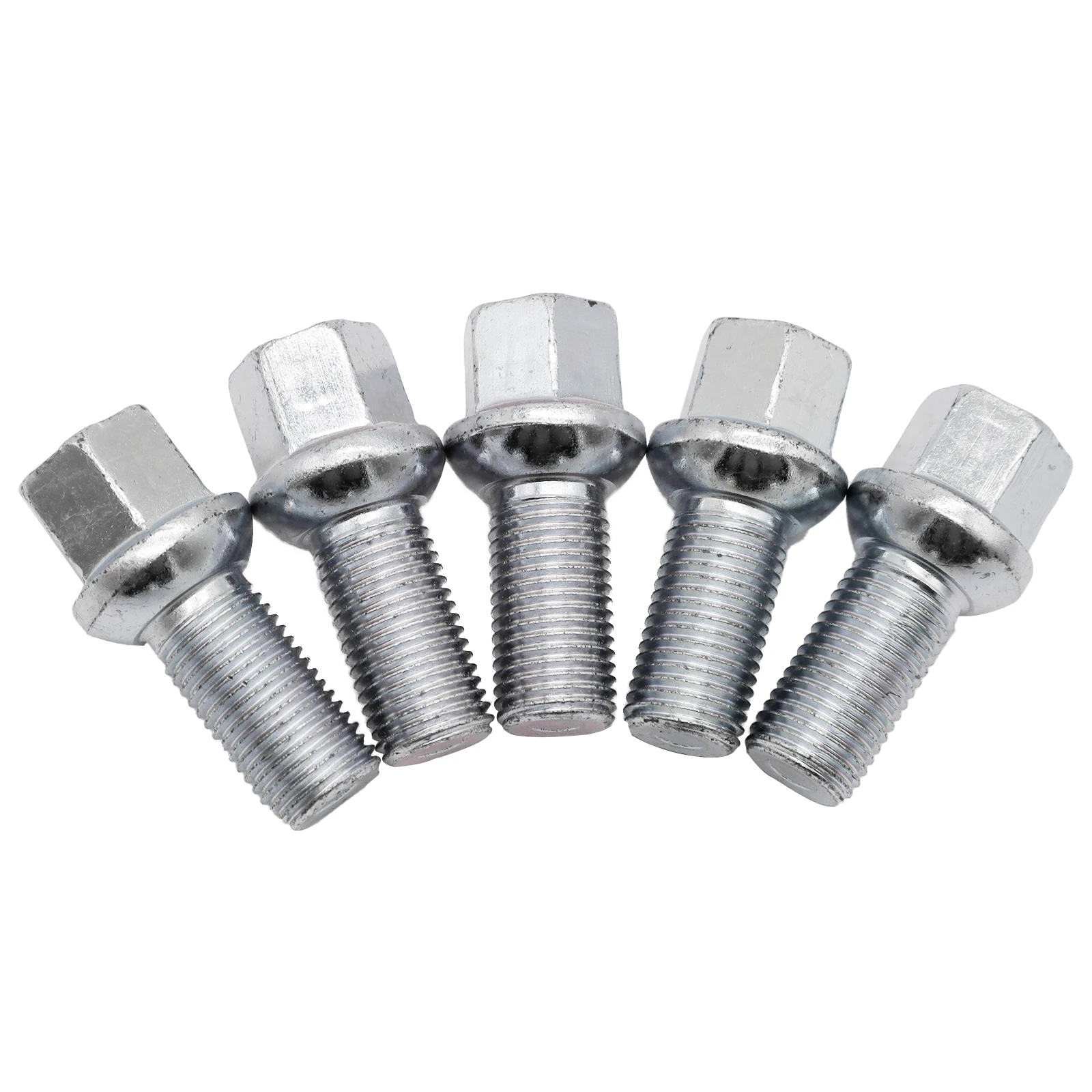 20× Car Wheel Bolts Silver Steel Wheel Accessories Parts For VW Volkswagen Golf Rabbit GTI R32 Polo 9N Tiguan AD1 Audi A2 A3 8P
