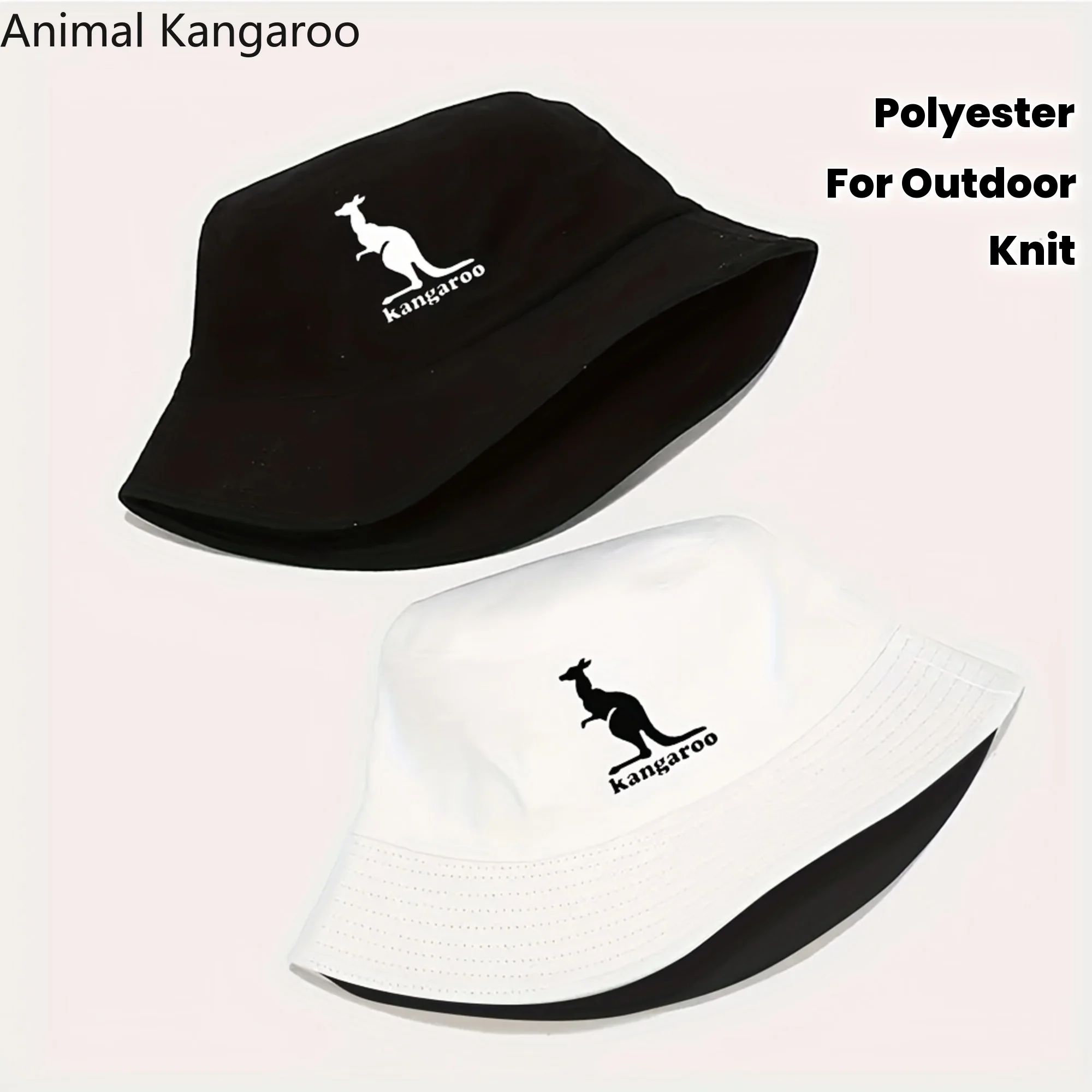 

GOODVERY Панама с принтом кенгуру и карманом-кнопкой доступа к кармане-кенгуру для верхней одежды | Модный дизайн с животным принтом