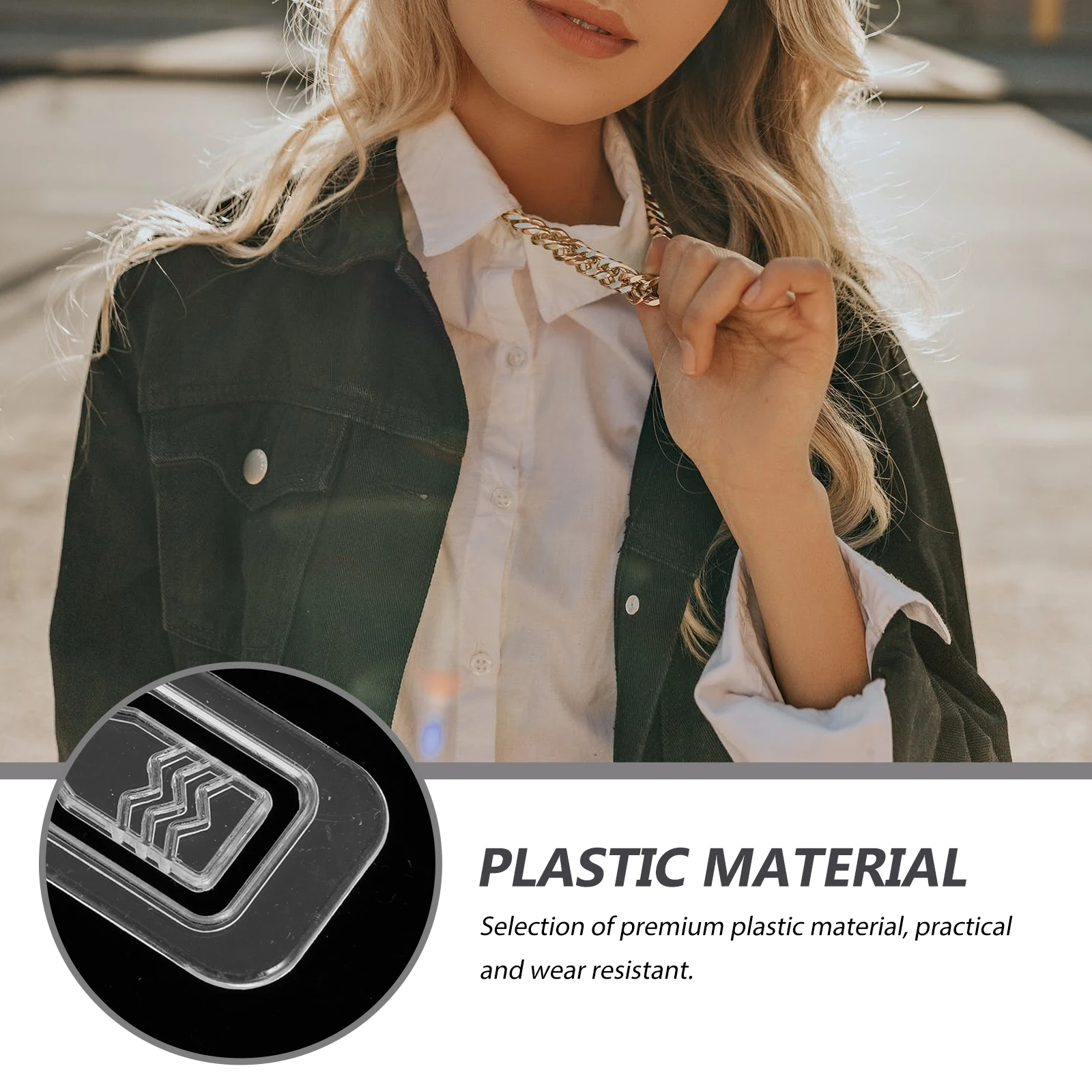 

500Pcs Transparent Shirt Clip High Quality Plastic Clamp for Neat Folding Garment Storage Multi Function Clothes Fastener