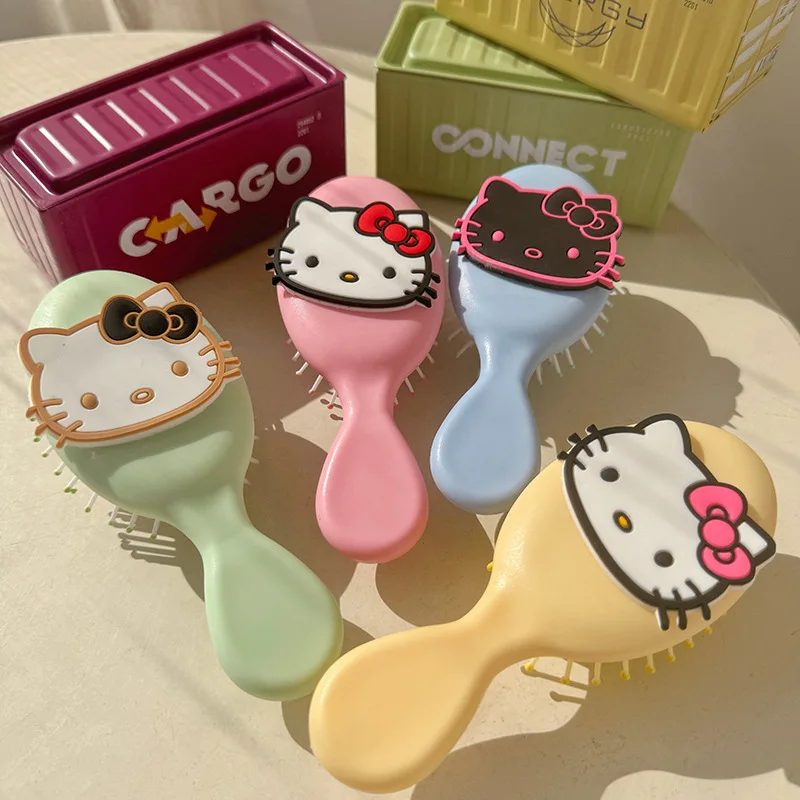 Sanrio Hello Kitty Hair Brush Cute Air Cushion Comb for Women Girls Comb Distribution Line Massage Electrostatic Cartoon Comb