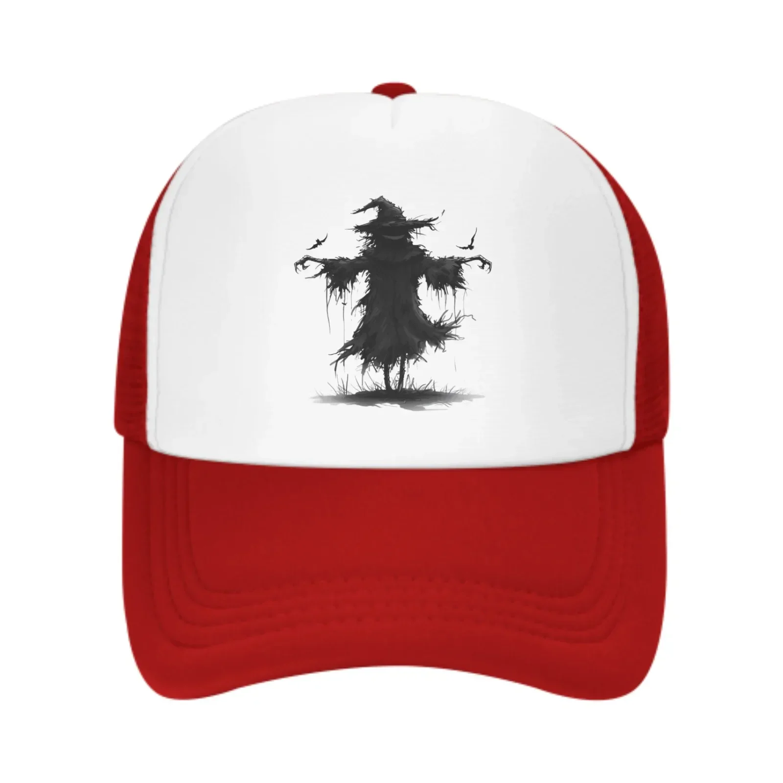 New Scarecrow Decaying  In Eerie Field Landscape Daily Sun Hat Fishing Outdoor Men's and Women's Truck Caps Fashion
