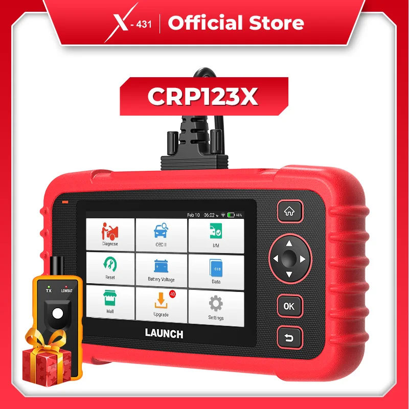 

GL X-431 LAUNCH CRP123X OBD2 Scanner Auto Code Reader Car Diagnostic Tool ENG AT ABS SRS WIFI Diagnostics Scan OBDII Automotive