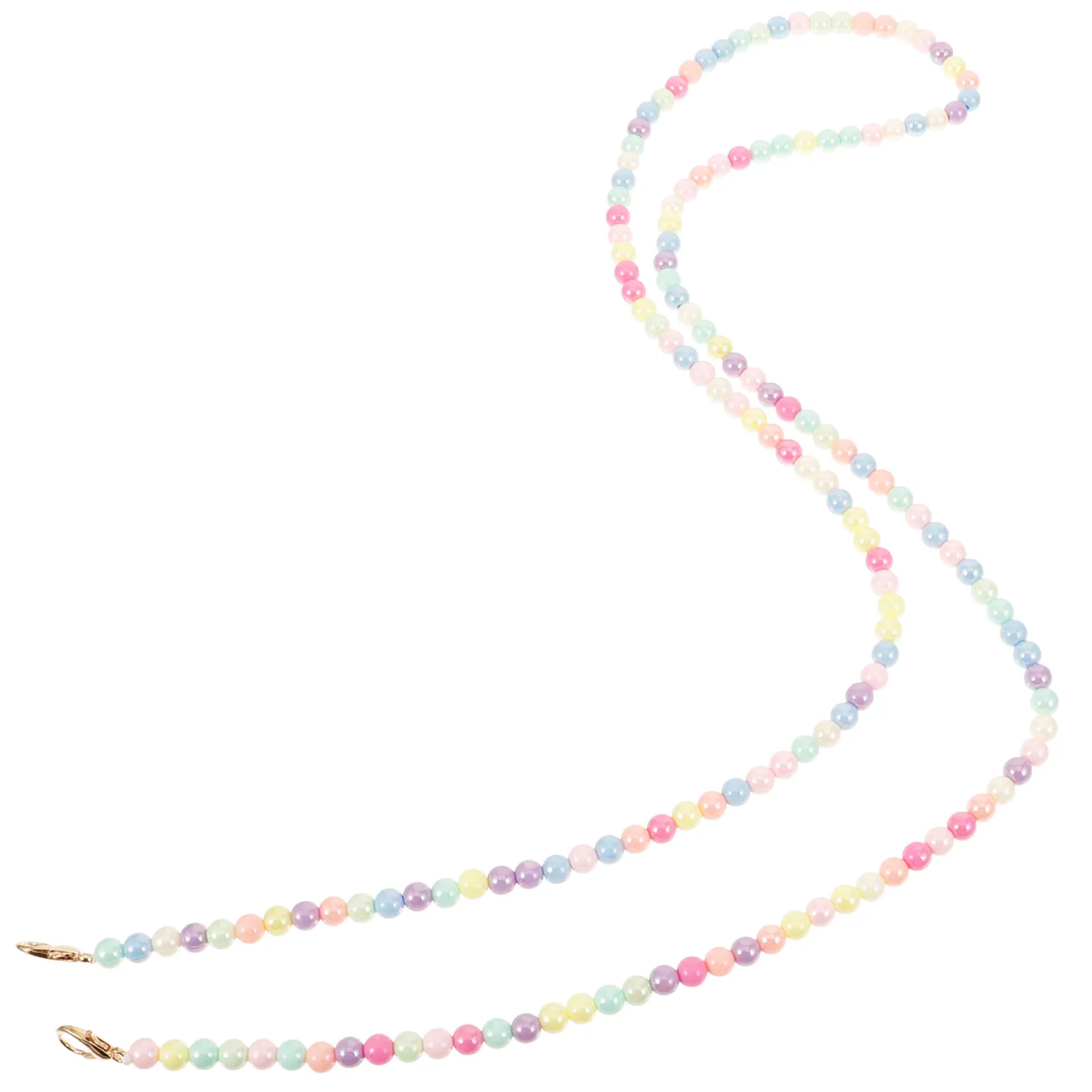 Stable Plastic Bag Chain with Buckles for DIY Handbag Purse Clutch Replacement Strap Decorative Fashion Bag Accessory Bead Chain